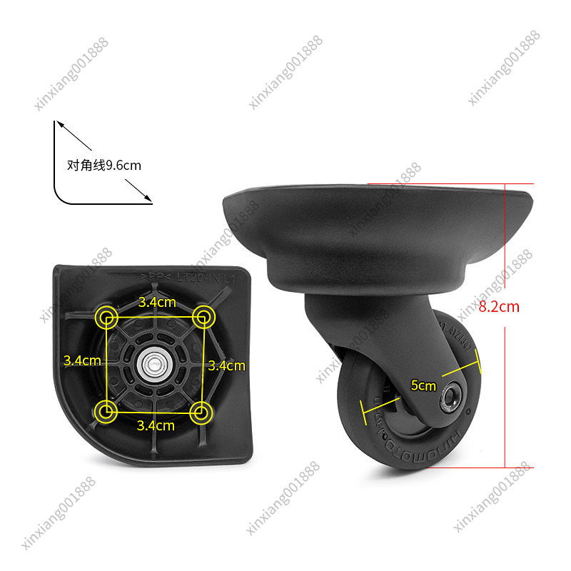 Luggage Wheel Replacement - عجلات بديلة لحقائب سامسونايت LT20-1N HINOMOTO،