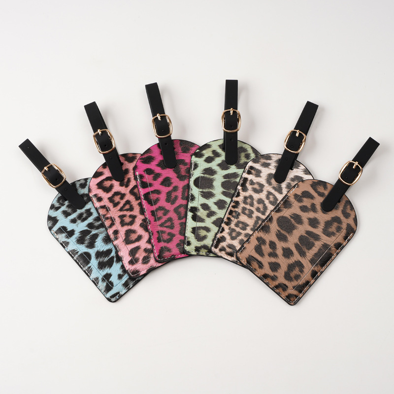 Travel Accessories Luggage Straps - علامات أمتعة بطبعة جلد الفهد للرجال