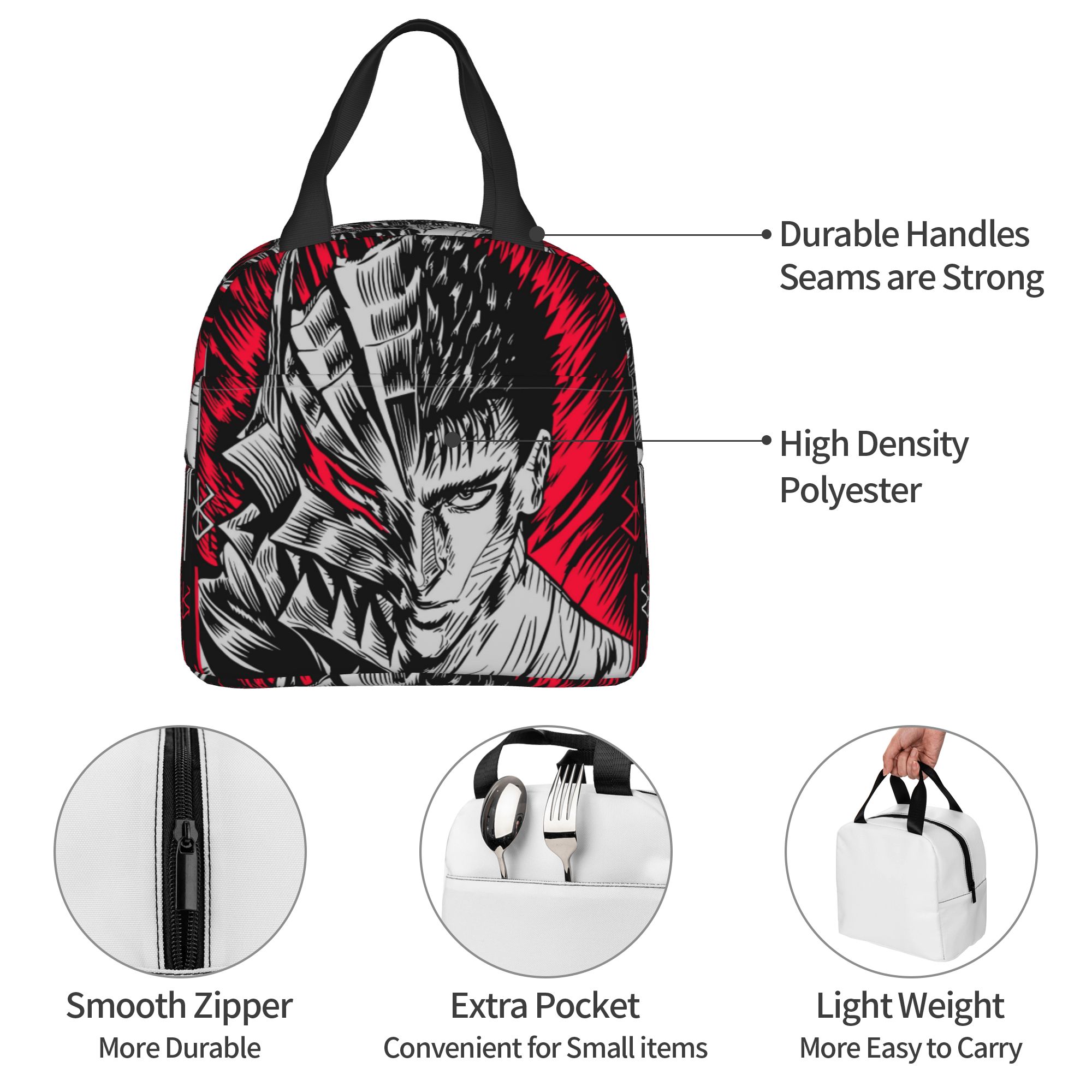 Travel Accessories Brand - حقيبة غداء معزولة حراريًا من B-Berserks،