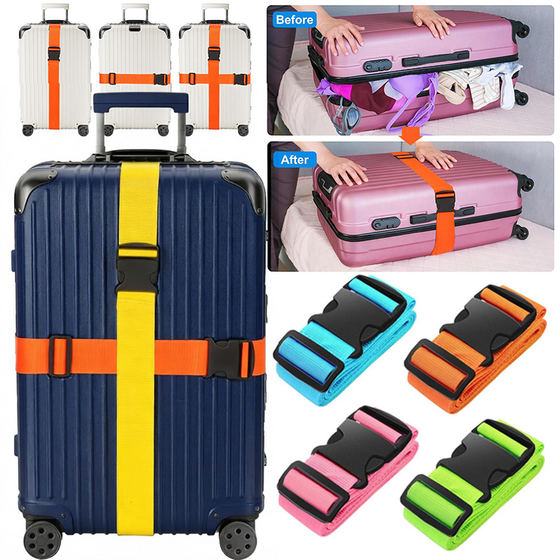 Travel Accessories Luggage Straps - أحزمة أمتعة جديدة مستقيمة الشكل للحقائب،