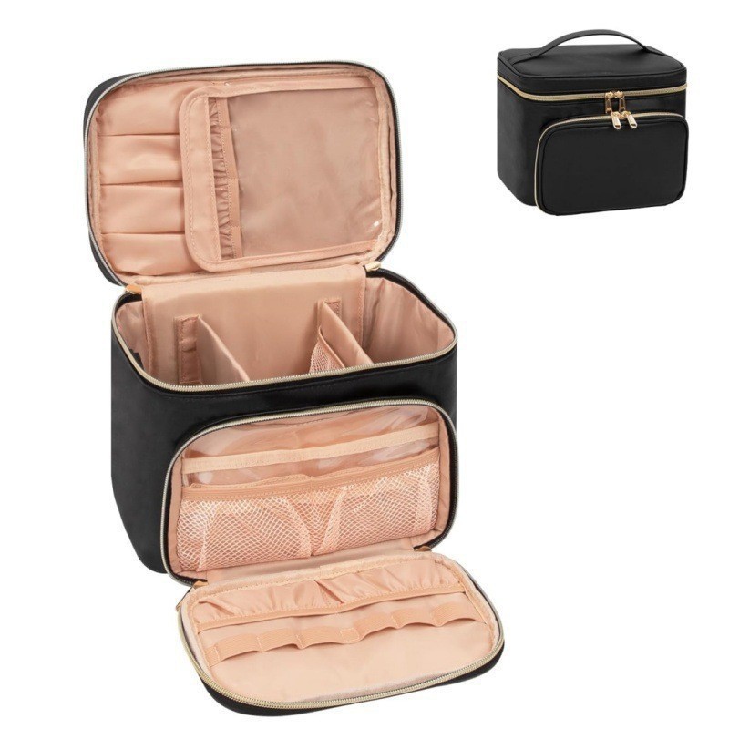 Travel Accessories Toiletries - حقيبة مكياج كبيرة الحجم مقاومة للماء،