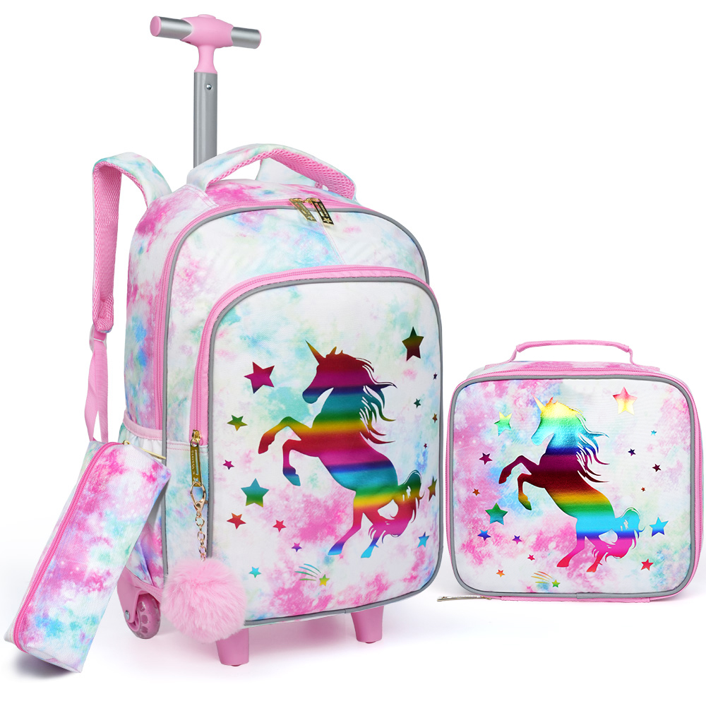 Travel Accessories Pink - 3 قطع حقيبة سفر للأطفال، حقيبة