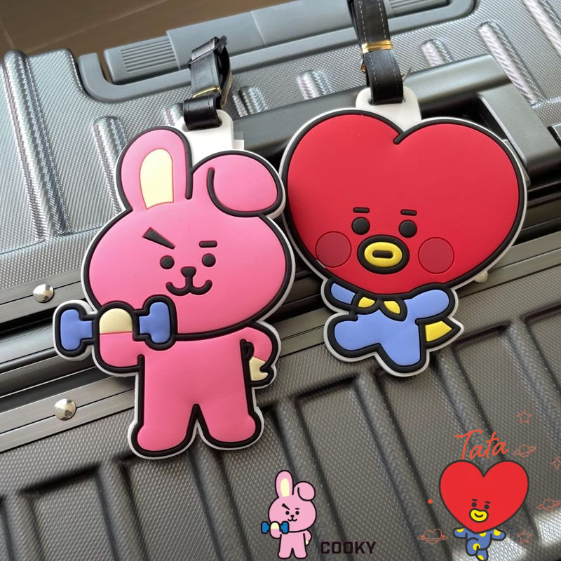 Travel Accessories Gear - سلسلة مفاتيح كرتونية لطيفة من BT21،
