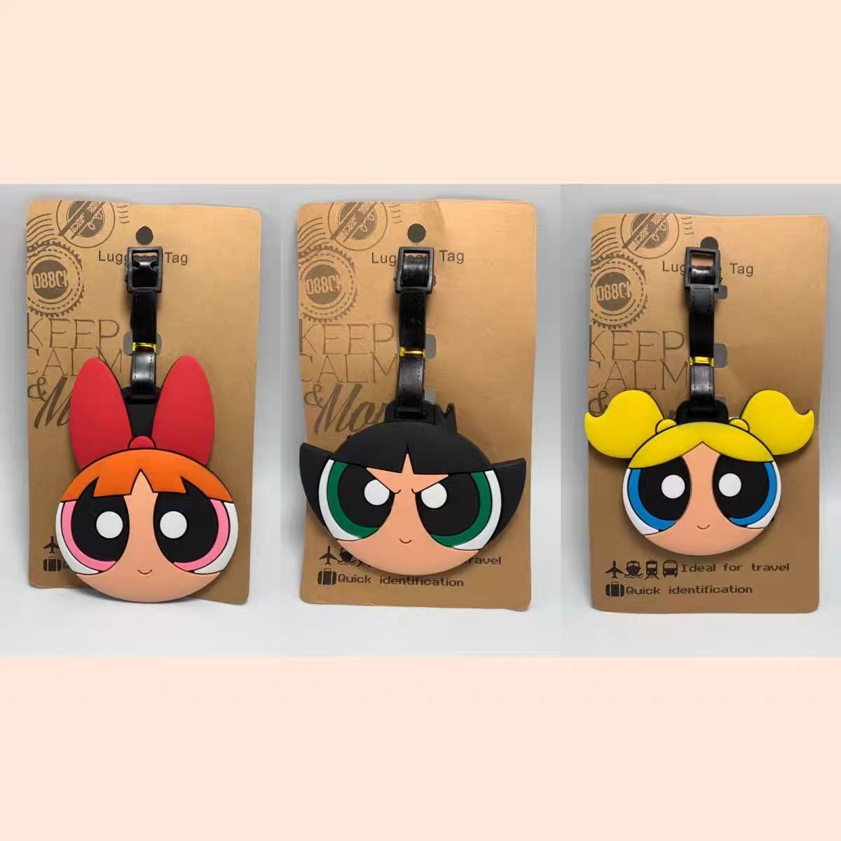 Travel Accessories Cute - تعليقة حقيبة أنمي فتيات القوة الكرتونية
