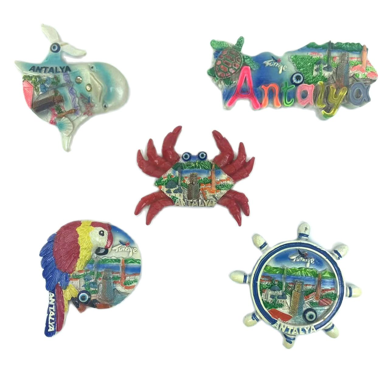 Travel Accessories For 3 Year Old - أنطاليا ، تركيا مغناطيس الثلاجة تذكارية