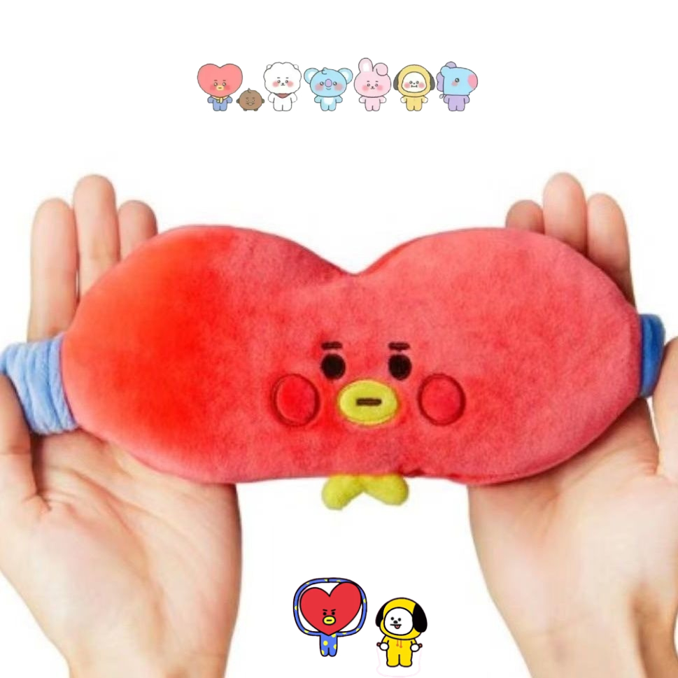 Travel Accessories Cute - قناع عين من القطيفة على شكل
