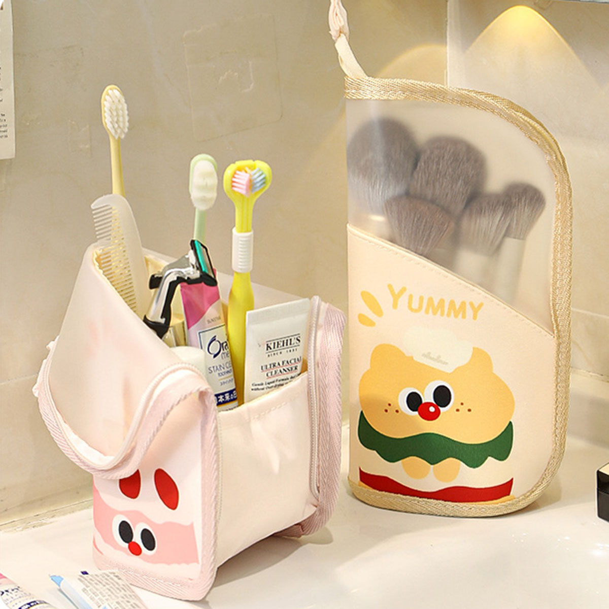 Travel Accessories Toiletries - حقيبة مستحضرات تجميل للسفر، منظم تخزين