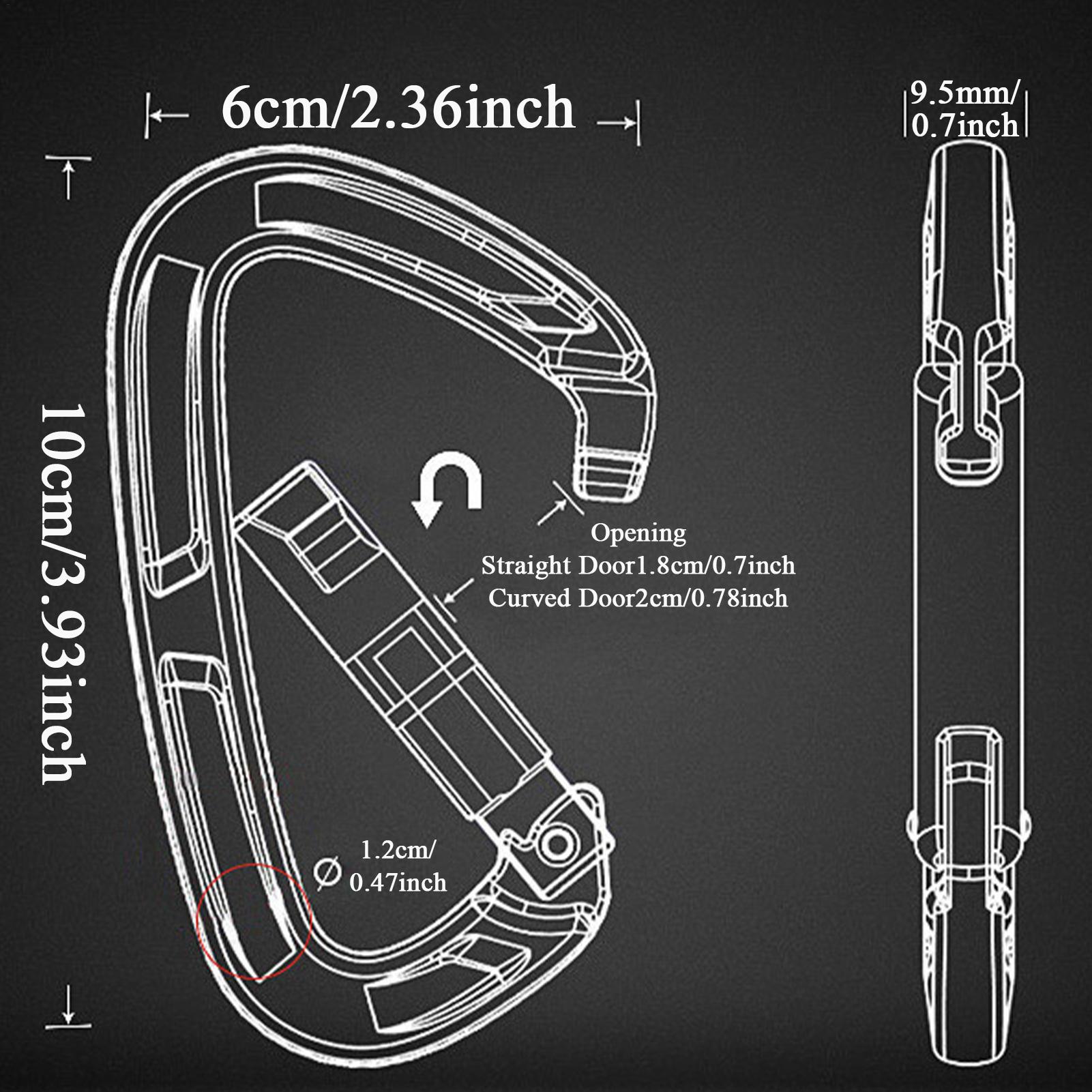 Travel Accessories Drawing - ملحقات معدات حلقة تسلق سريعة السحب،