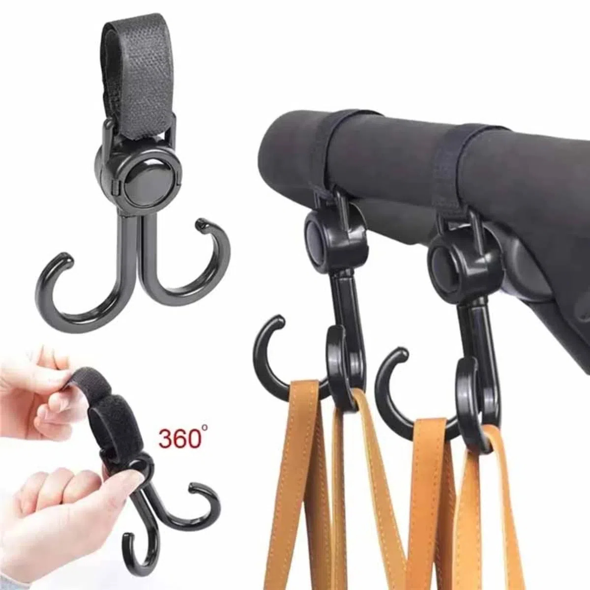 خطافات مزدوجة قابلة للدوران لع - مراجعة Travel Accessories For 3 Year Old وسعره