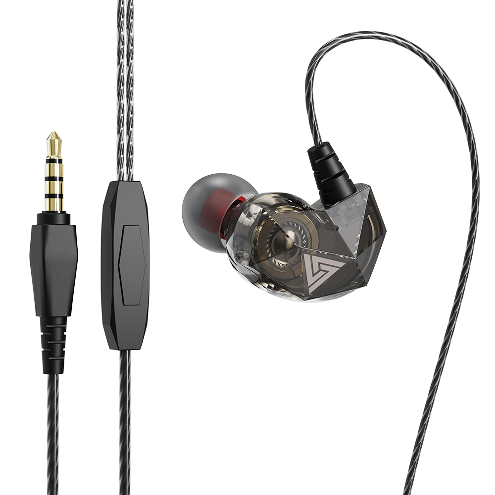 سماعات أذن سلكية QKZ AK2 سوداء - مراجعة Earplug Set Foam وسعره