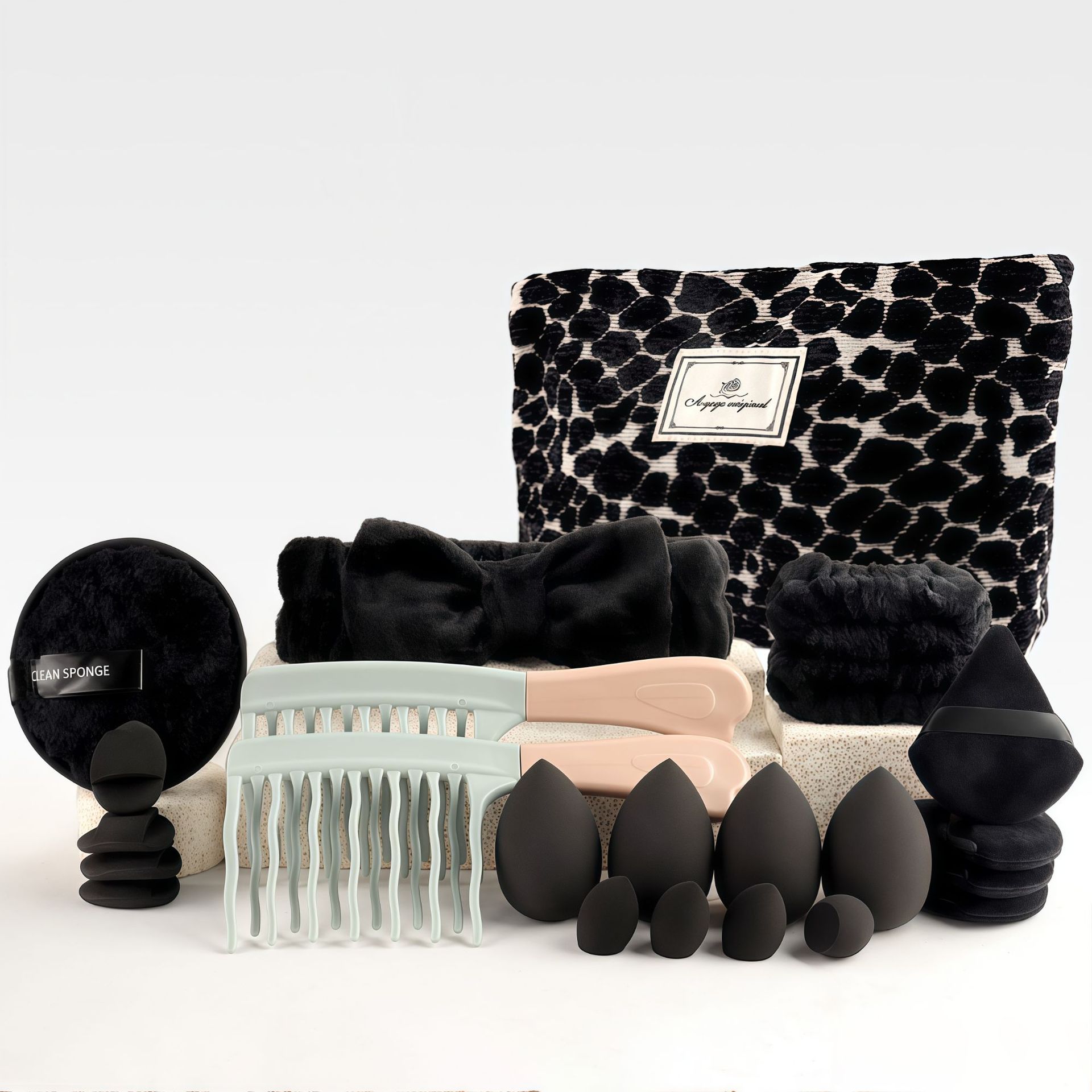 مجموعة فرش مكياج أنيقة بتصميم  - مراجعة Travel Accessories Toiletries وسعره