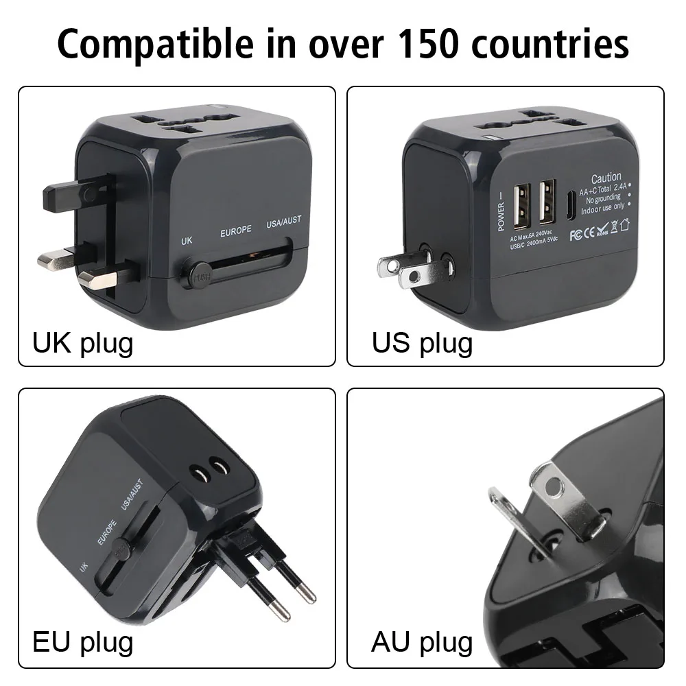 شاحن سفر عالمي متعدد المنافذ - - مراجعة Travel Accessories Uk وسعره