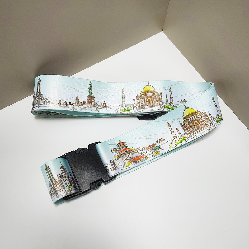 حزام الأمتعة، كلمة مرور جمركية - مراجعة Travel Accessories Luggage Straps وسعره