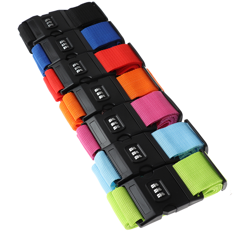 2 متر قوس قزح كلمة السر قفل ال - مراجعة Travel Accessories Luggage Straps وسعره