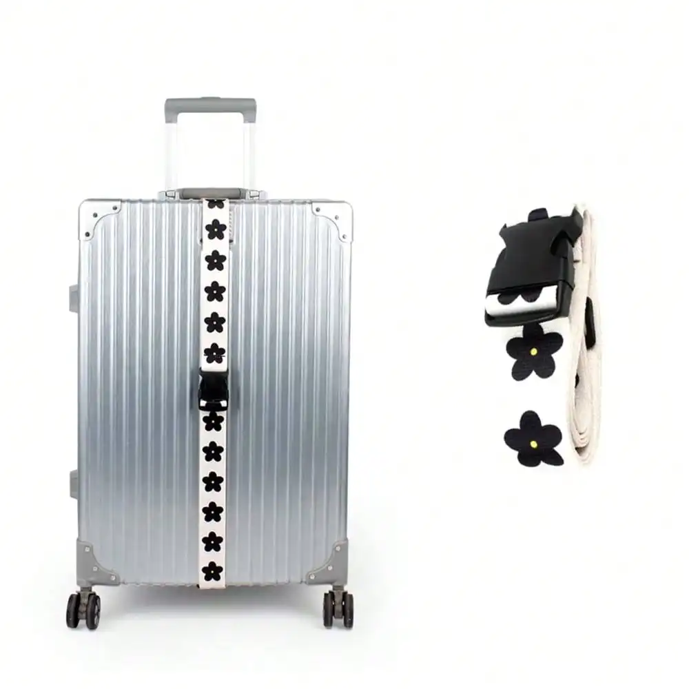 حزام بإبزيم بلاستيكي لأمتعة ال - مراجعة Travel Accessories Luggage Straps وسعره