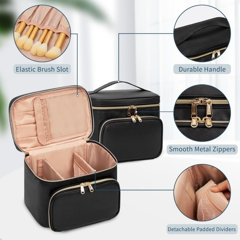 حقيبة مكياج كبيرة الحجم مقاومة - مراجعة Travel Accessories Toiletries وسعره