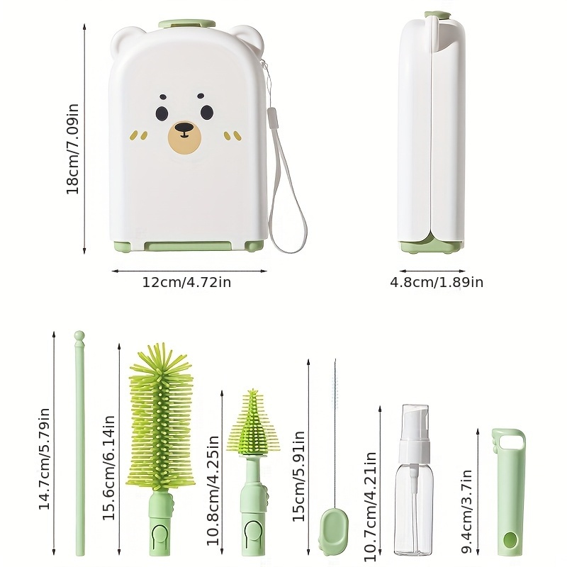 مجموعة فرش زجاجات الأطفال للسف - مراجعة Travel Accessories For 3 Year Old وسعره