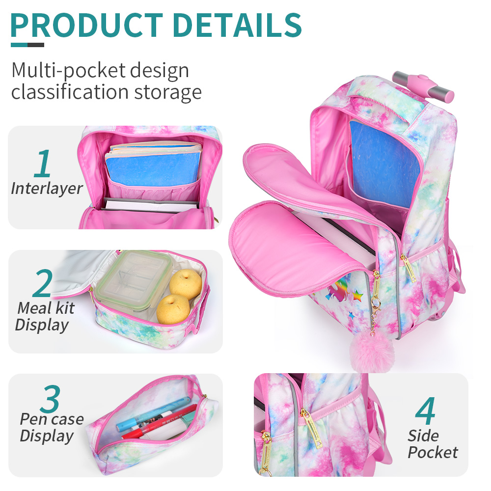 3 قطع حقيبة سفر للأطفال، حقيبة - مراجعة Travel Accessories Pink وسعره