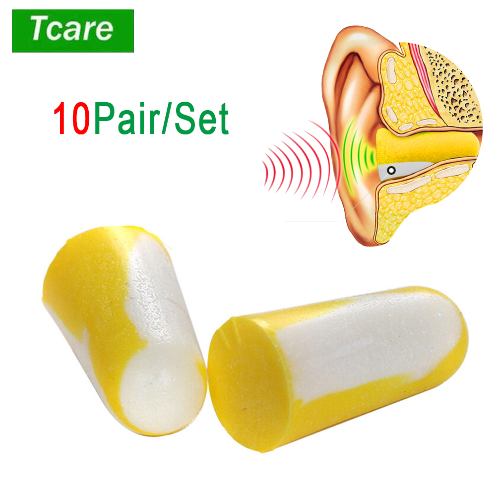 Tcare 10 زوج/مجموعة سدادات أذن - مراجعة Earplug Set Foam وسعره