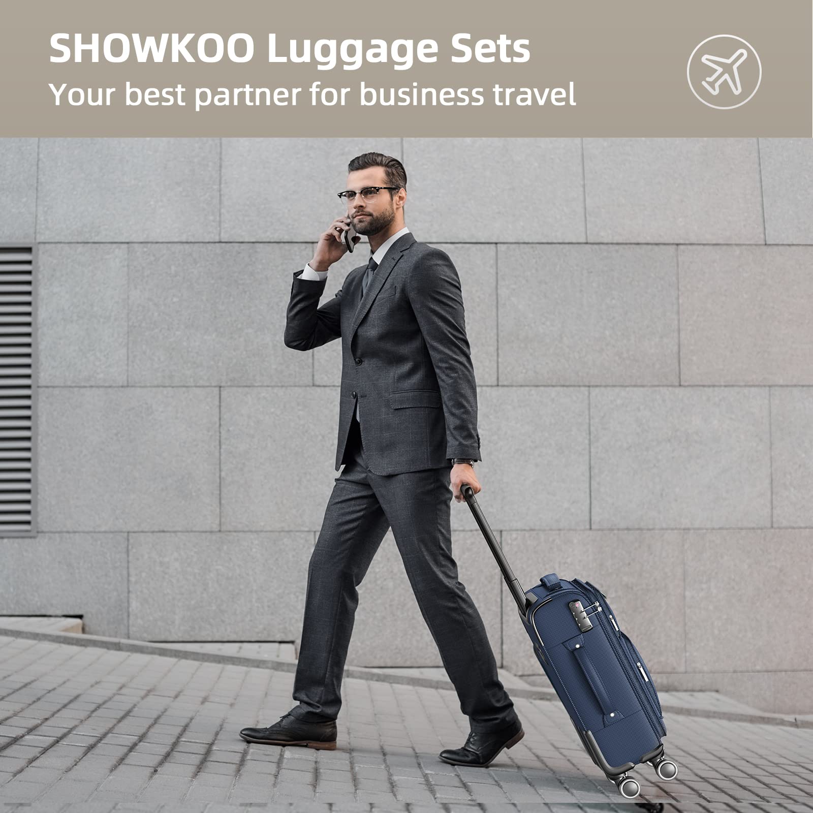 مجموعات حقائب سفر شوكو 3 قطع،  - مراجعة Luggage Wheel Replacement وسعره
