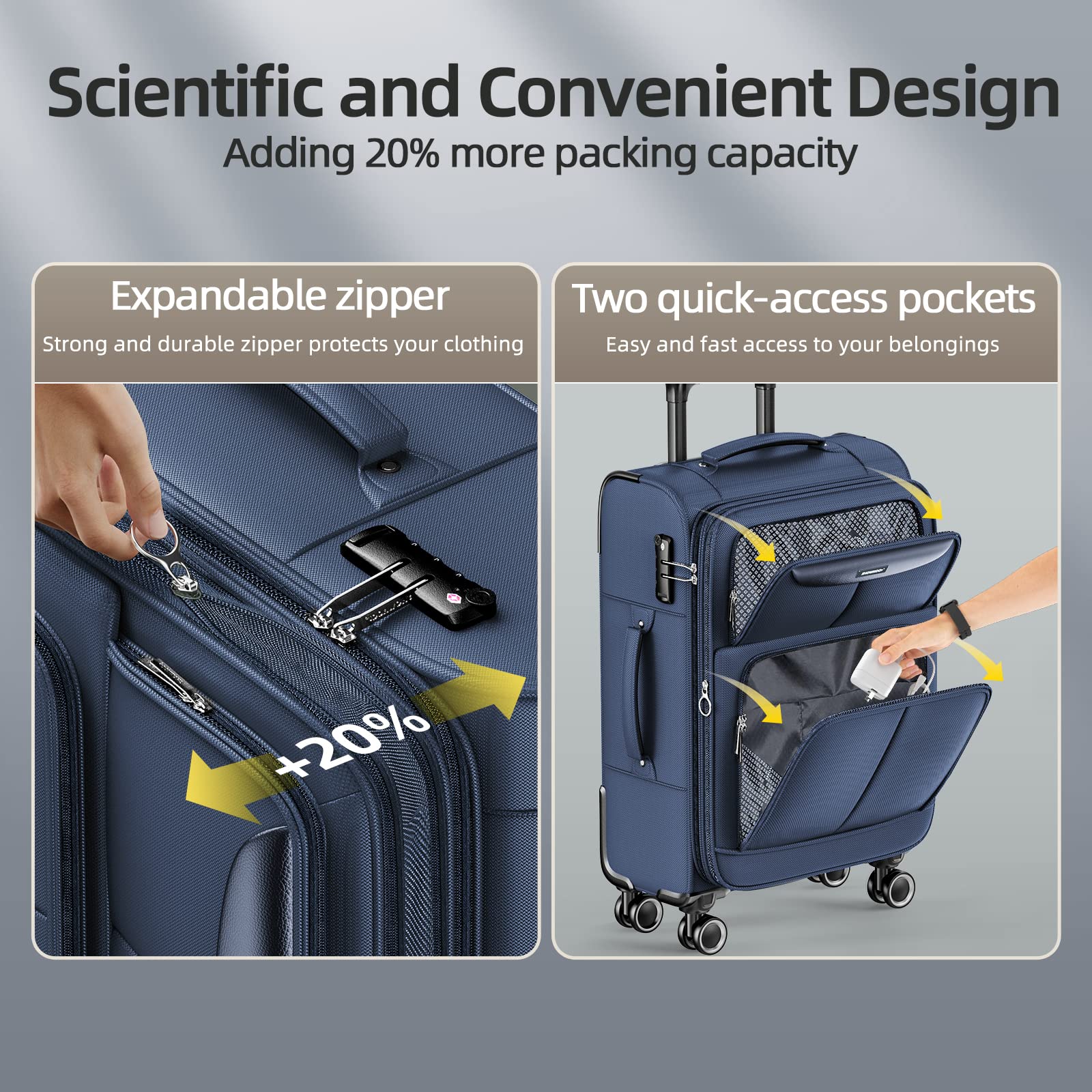 مجموعات حقائب سفر شوكو 3 قطع،  - مراجعة Luggage Wheel Replacement وسعره