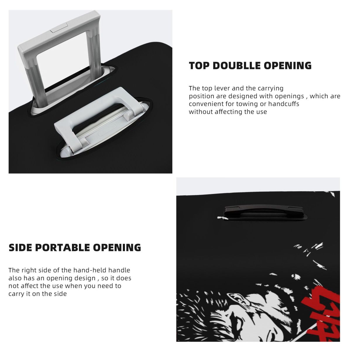 غطاء حقائب سفر مخصص بتصميم B-B - مراجعة Travel Accessories Brand وسعره