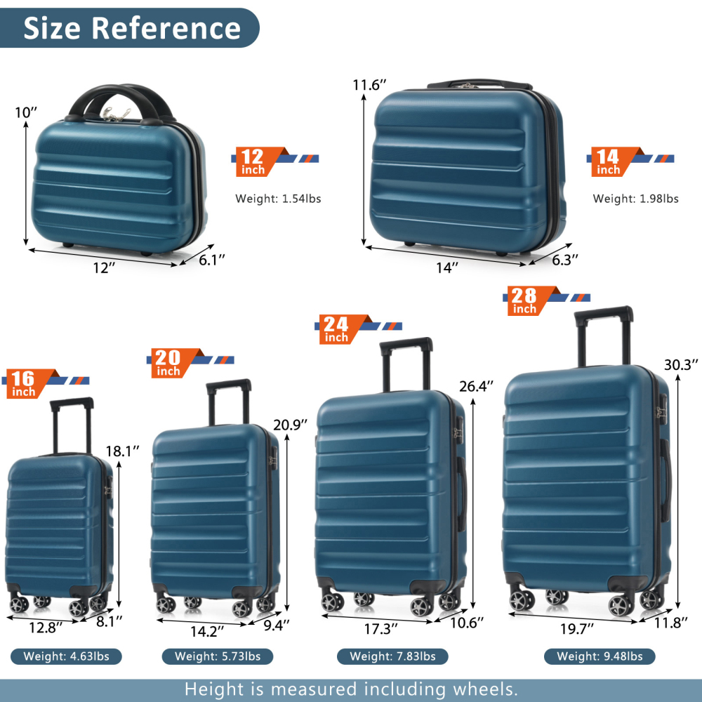 مجموعة حقائب سفر من 6 قطع مصنو - مراجعة Luggage Wheel Replacement وسعره