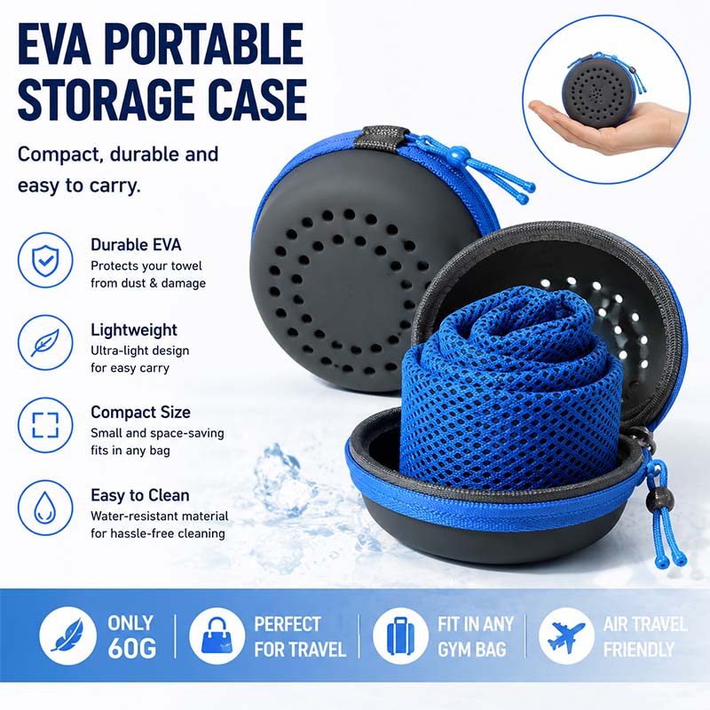 منشفة تبريد رياضية محمولة مع ح - مراجعة Travel Towel Quick Dry وسعره