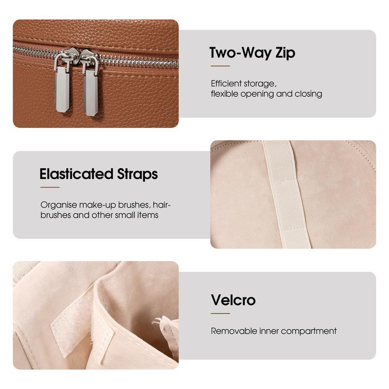حقيبة مكياج كبيرة السعة من الج - مراجعة Travel Accessories Toiletries وسعره