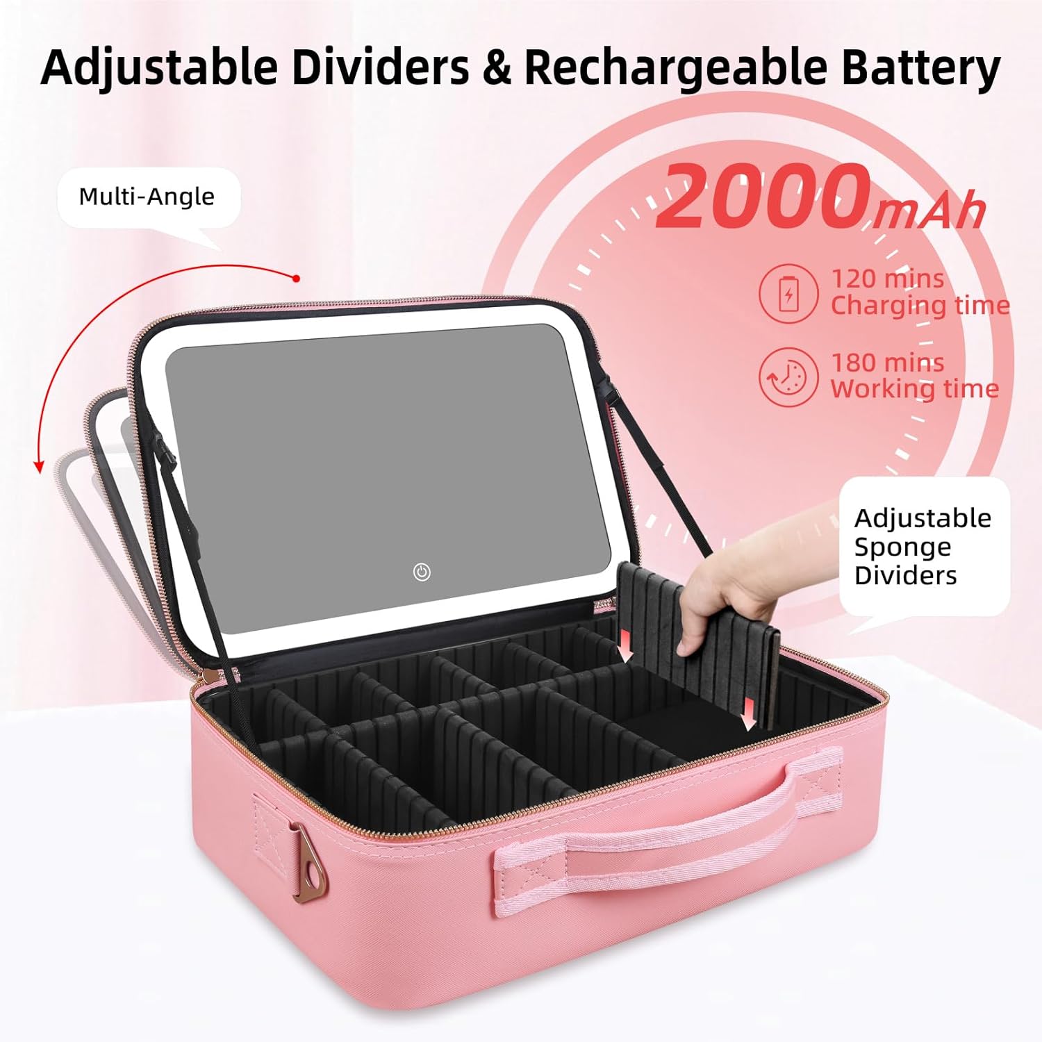 حقيبة مكياج كبيرة السعة 15''×1 - مراجعة Travel Accessories Toiletries وسعره