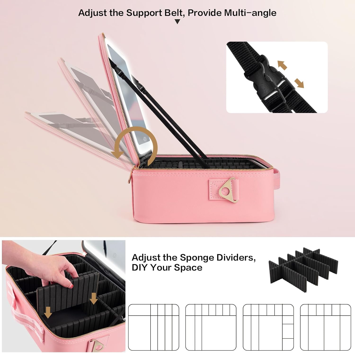 حقيبة مكياج كبيرة السعة 15''×1 - مراجعة Travel Accessories Toiletries وسعره